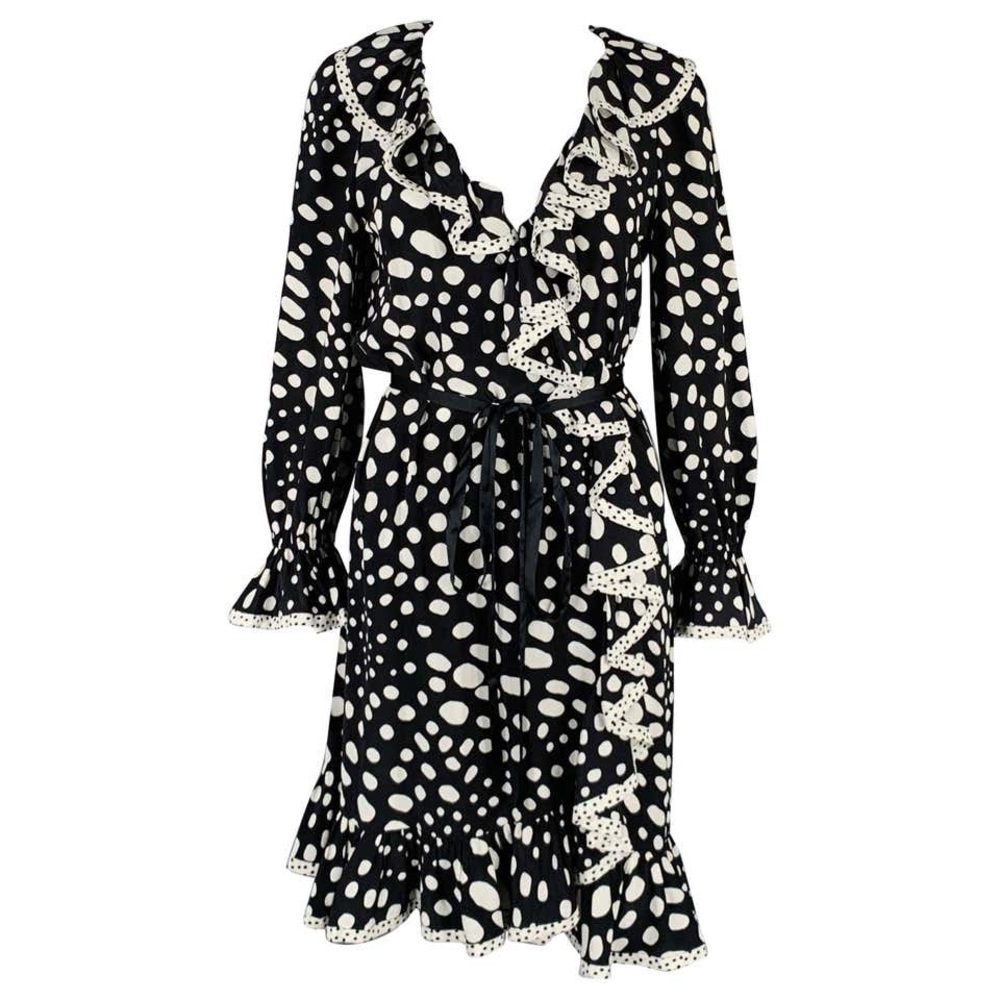 Mark Jacobs black-and-white polkadot wrap dress